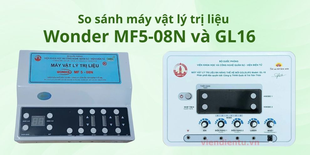 So sánh máy vật lý trị liệu Wonder MF5-08N và GL16, lựa chọn nào là tối ưu?